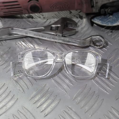 UKNOW Safety Glasses - Anti Fog Lenses - Eye Protection with Side Shields - ANSI Z87.1 Protective Eyewear - UV Protection - color: Transparent