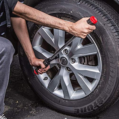 Powerbuilt Billy Club Universal Lug Wrench, Change Vehicle Tires Fast, Break Loose Lug Nuts, Emergency Car Roadside Services - 642250 Large - style: Gen2 Black