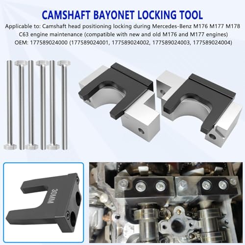 KTPROT 34Pcs Engine Timing Tool for Mercedes-Benz Maybach M176 M177 M178 | For Mercedes-Benz Maybach S560L M177 M178 M176 4.0L AMG C63 C63S V8 Engine W177589014000 W177589001500 W177589012100
