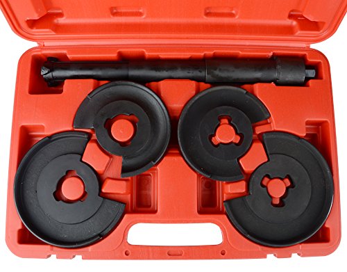 DAYUAN Suspension Coil Spring Compressor Repair Tools Set | Remove replace the coil springs Tool，Compatible with Mercedes Benz，120-325mm Adjustable，4 Spring Plates, Storage Case