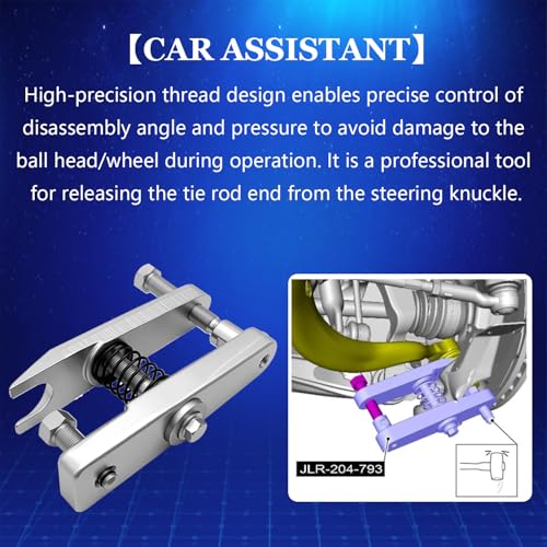 ZKTOOL Ball Joint Separator Puller Extractor Removal Tool Ball Puller for Land Rover Jaguar OEM JLR-204-793A - color: White