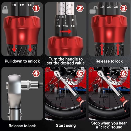 3/8" Click Torque Wrench Set, 5-45 Ft-lb with Spark Plug Socket | Dual Range, ±3% Accuracy, Auto Repair, Quick Release, Audible Click, Reversible, Calibration Certificate Included, DIY - size: 16pcs spark plug torque wrench set