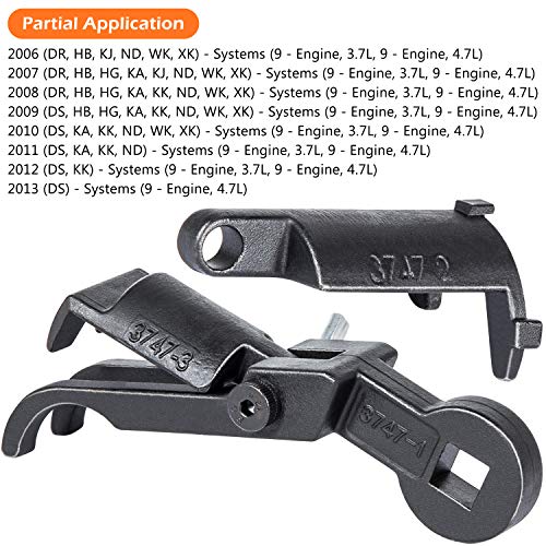 E-cowlboy Rocker Arm Remover Installer & Valve Spring Compressor Tool for Chrysler, Dodge, Jeep 3.7L & 4.7L Engines 3747-123 10102 8426 8387 8516A