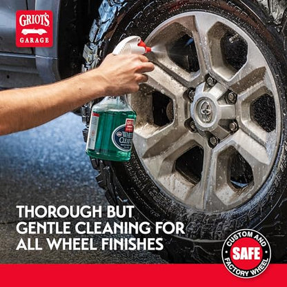 Griot's Garage Wheel Cleaner for All Finishes, Car Tire Rim Cleaning, Brake Dust and Grime Remover, PH Balanced, 11106, 35oz - size: 35 Fl Oz (Pack of 1)