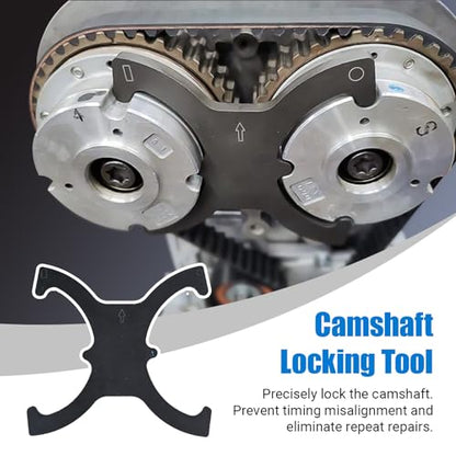 18PCS Engine Timing Tool Kit, Camshaft Locking Set with Flywheel Lock, Replaces 303-1097 303-1552, Fits Ford 1.5L 1.6L 2.0L EcoBoost (Focus Fiesta Escape) & Mazda 3 Volvo, for Timing Alignment