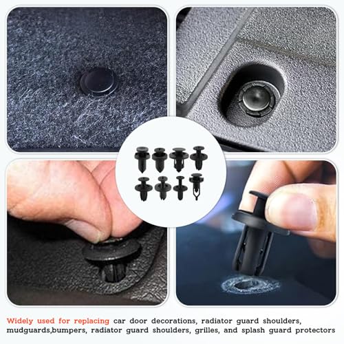 1355Pcs Car Retainer Clips & Metal Fasteners Kit - 36 Sizes Auto Push Rivets, Bumper U-Nuts & Screws with 5 Blue Trim Tools, Cable Ties. 3-Layer Storage Box for GM Ford (1355Pcs) - style: 1355pcs