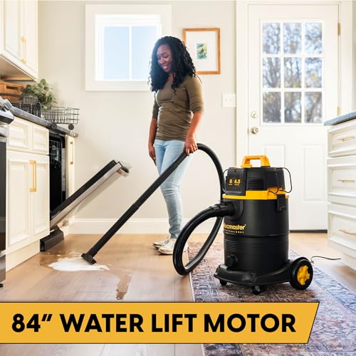 Vacmaster Professional VDK811PW 0201 8 Gallon 4.5 Peak HP Wet/Dry Vac with Self-Cleaning Filter System, 8 Gal, Black - size: 8 gallons