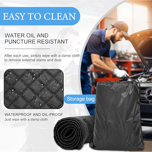 Rolling Creeper Mat,57x26 Inch Portable Creeper Rolling Pad with Storage Bag and Gloves, Foldable Mechanics Mat for Low Clearance, Auto Repairing Tool for Working On The Ground, Gifts for Men 2026