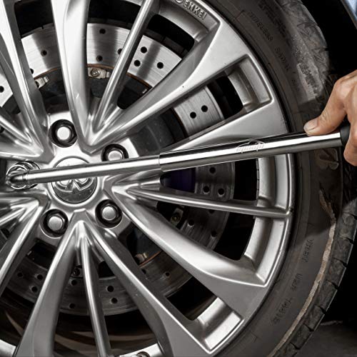 EPAuto Telescoping Lug Wrench, Wheel Wrench, CR-V Sockets (17/19, 21/22mm) | Wheel with CR-V Sockets (17/19, 21/22mm)