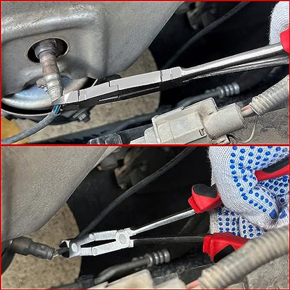 Long Reach XL Dual Pivot Wire Cutting Pliers Double-Joint Side Cutters Extra Long Reach Compound Action Cutting Pliers Diagonal Cutters for Hard to Reach Narrow Spaces - style: Side Cutters