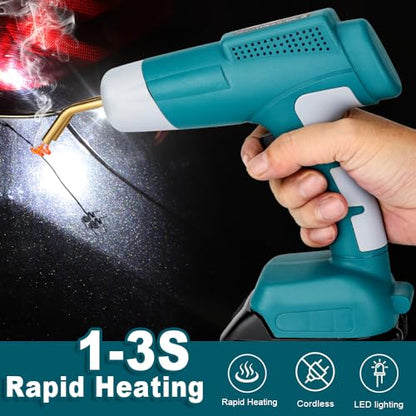 Choerinton Plastic Welder Compatible with Makita 18V Lithium Battery, with 600PCS Staples, Pure Copper Transformer, Rapid Heating, Plastic Welding Kit for Car Bumper, Dashboard & Repair(No Battery) - color: For Makita Battery