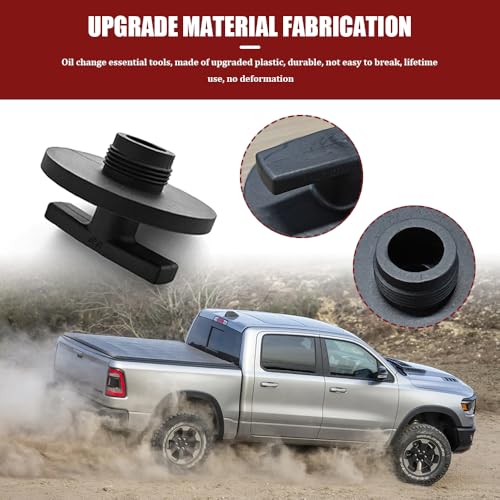 57180 Oil Filter Plug Tool, Oil Filter Removal Tool, Oil Filter Plug Cover, 05083285AA MO285 Oil Filter Cap Off Tool Compatible with Ram 2500 3500 Diesel 5.9L 6.7L 2013-2018 Used for Oil Change