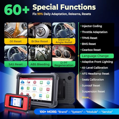 Launch X431 PRO3 V+ Elite J2534 Programming Bidirectional Scanner ECU Code | Include Endoscope, Topology Map, 2 Yrs Updates, ECU Coding, 3000+ Active Tests, 60 Services, CANFD DoIP, FCA SGW, 10" Screen