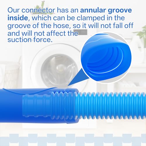 Dryer Vent Cleaner Kit, Universal Vacuum Hose Attachment Fits All Vacuums Cleaner, Dryer Lint Brush and Vacuum Hose Attachment with Universal Connector, Quickly clean the fluff
