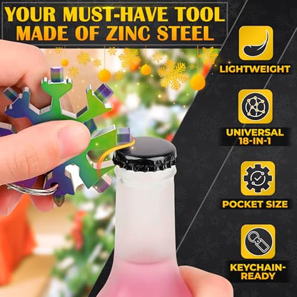 3 PCs 18 in 1 Multitool Set — Compact and Portable Stainless Steel Tool with Bottle Opener — Universal for Travel, Home, Work and Great as Practical Gift Idea for Mens - style: 3 Psc Multitool