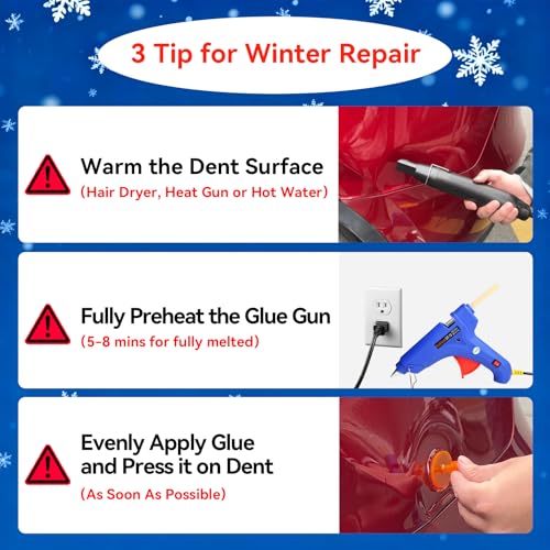 Super PDR Paintless Dent Repair Kit - 42Pcs Car Dent Puller for Small and Medium Car Dents and Ding Auto Dent Remover Tools - size: PDR-A2