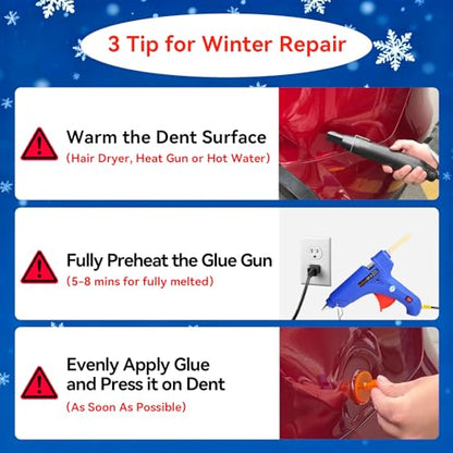 Super PDR Paintless Dent Repair Kit - 42Pcs Car Dent Puller for Small and Medium Car Dents and Ding Auto Dent Remover Tools - size: PDR-A2