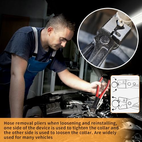 5 Pieces Electrical Disconnect Pliers for Cars, Automotive Electrical Plug Connector Disconnect Tool and Connector Separator and Hose Clamp Pliers - style: Electrical Disconnect Pliers Set 7