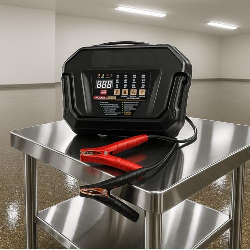 6/12V Battery Charger & 125A Engine Starter w/Alternator Test, Auto Repair & Boost Mode for Cars, SUVs, Trucks, RVs, Motorcycles, Boats, Lawn Mowers Works w/AGM, Gel, Marine, Compatible with Viking