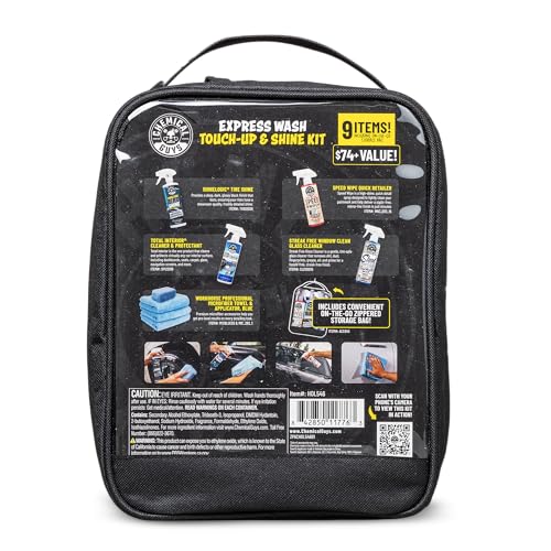 Chemical Guys, Exterior Express Car Wash Kit, Soap & Cleaner, On the Go | Fits in a trunk or under the sink for apartment and dorm dwellers with no driveway, quick touch-ups between details