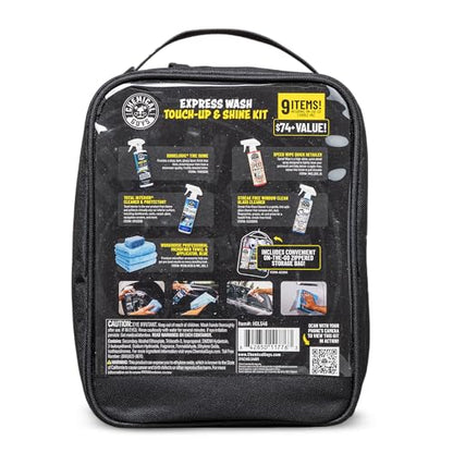 Chemical Guys, Exterior Express Car Wash Kit, Soap & Cleaner, On the Go | Fits in a trunk or under the sink for apartment and dorm dwellers with no driveway, quick touch-ups between details