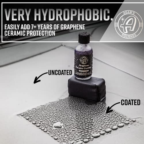Adam's UV Graphene Ceramic Coating Kit Without UV Flashlight - 10H Ceramic Coating for Cars with UV Glow Technology, 7+ Years of Shine, Gloss & Protection for Car Boat RV Motorcycle - size: Standard Kit
