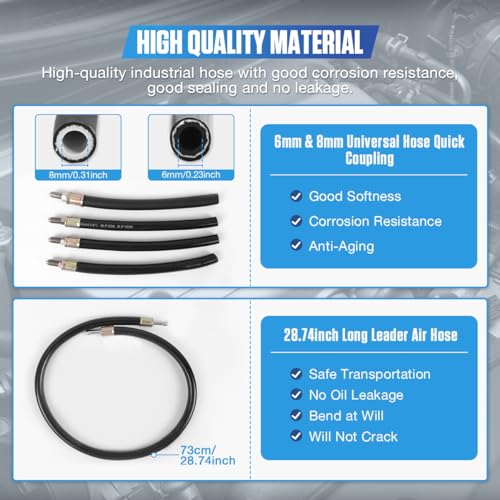 Fuel Injector Cleaner Kit 1000ML 150PSI Non-Dismantle Fuel Injector Tester and Cleaner Kit, throttle valve/TWC/exhaust pipe/intake manifold Cleaning Tool with 40pcs Accessories, for All Petrol Cars