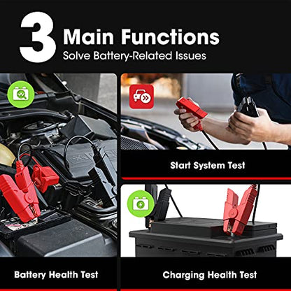 Car Battery Tester, LAUNCH BST360 6V 12V Battery Load Tester Auto Alternator Analyzer for CCA, AGM, GEL Type, Compatible with Android/iPhone/LAUNCH X431 Diagnostic Tools, Bluetooth Connection