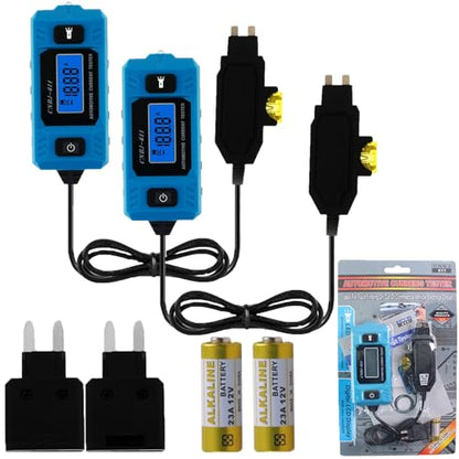 Automotive Circuit Fault Probe Tester, CNBJ-611 Car Circuit Tester, Automotive Fuse Tester Max 48V, Circuit Fault Test Tool, Blade Fuse with 23A 12V Battery (2 PCS) - color: 2 PCS
