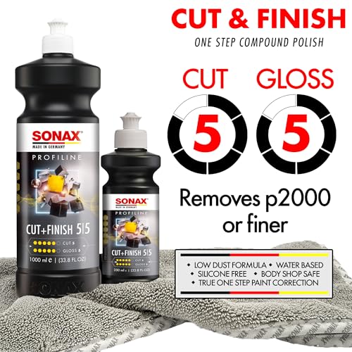 SONAX Cut & Finish Polish Compound | Removes P1500 Marks & Defects | 250ml - size: 250ml