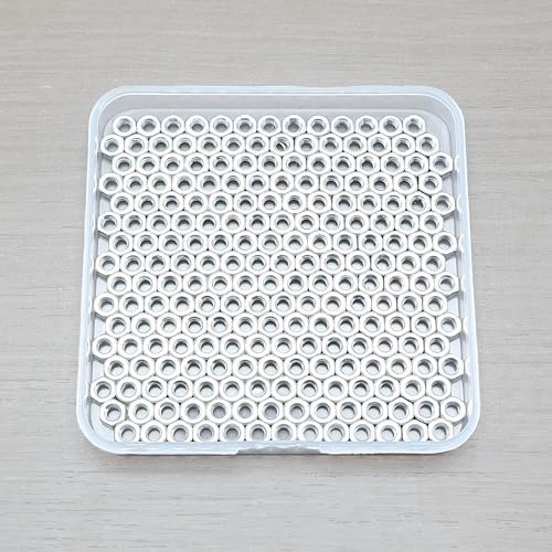320 Pcs M4-0.7 Hex Nuts, 304 Stainless Steel | Standard Metric Coarse Thread, Hardware Nuts - size: M4 (320Pcs)