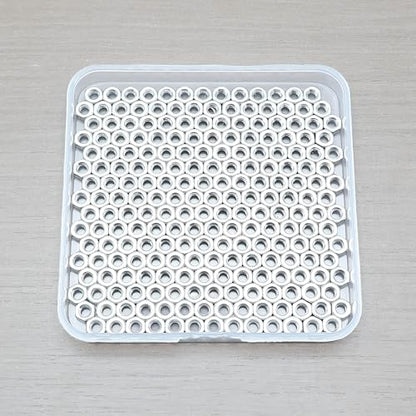 320 Pcs M4-0.7 Hex Nuts, 304 Stainless Steel | Standard Metric Coarse Thread, Hardware Nuts - size: M4 (320Pcs)