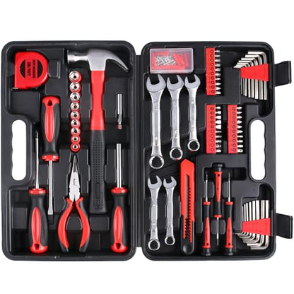 WINNER 175-Piece Multi-Purpose Automotive and Household Tool Kit in Toolbox Storage Case, Perfect for General Home and Auto Repairs, House DIY Project, Garage, Car, Travel Emergency, Father's Day Gift