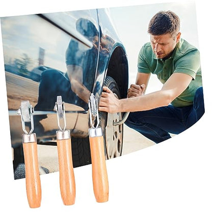 Gatuida 3pcs Car Tire Compaction Roller Set Auto Tire Repair Tool for Patch Adhesion Lightweight Portable Rollers for Optimal Sealing Performance
