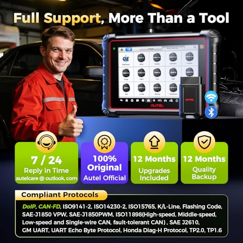 Autel MaxiPRO MP900TS Scanner: 2026 8in MP900-TS up of MaxiSYS MS906 PRO MS906TS MP900BT MK900-TS, Full TPMS as MS906 Pro-TS, Car Bidirectional Scan Tool, 40+ Service, All System, CAN FD&DOIP, OS 11.0