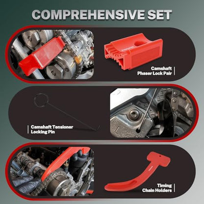 BILITOOLS 3.6 Pentastar Timing Tool Kit, Cam Phaser Locking Tool | Chrysler 3.6 Timing Tool Kit. Fits Dodge Ram, Jeep Grand Cherokee Wrangler. Replaces OEM 10200A/10202A/10369A.
