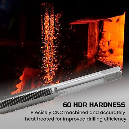 Anfrere 60pcs SAE & Metric Tap and Die Set, Metric Standard Rethreading Tool Kit, Coarse and Fine Threads for Cutting External and Internal Threads, Essential Repair Tool Kit with Storage Case - size: 30pcs Metric & 30pcs Standard