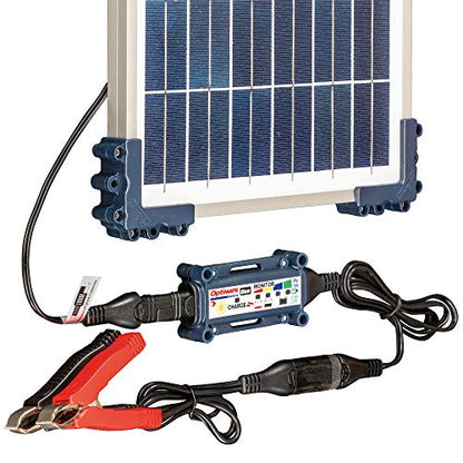Optimate Solar Duo 10W Travel kit, TM522-D1TK, 6-Step 12V / 12.8V 0.8A Weatherproof Solar Battery Saving Charger & maintainer - style: OptiMate Solar DUO 12V / 12.8V charge controller with 10W Solar Panel (Travel Kit)