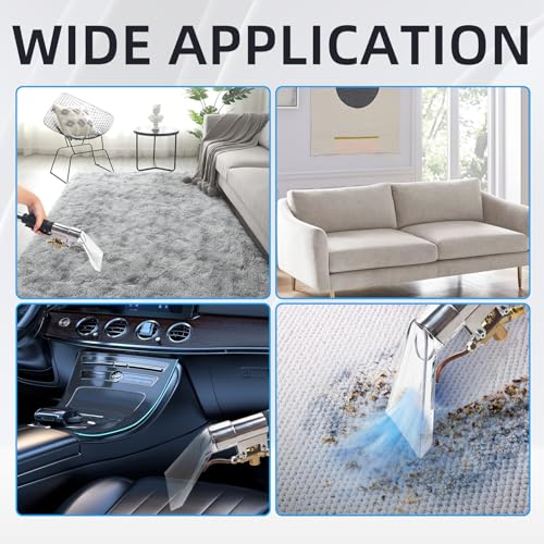 Extractor Head, Carpet Cleaning High Pressure Steam Extractor Wandwith Non-slip Heat-insulating Grip, Upholstery and Auto Detailing Hand Wand for Removing Dust and Absorbing Water