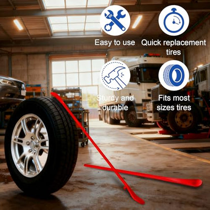 Tire Bead Breaker Tool with 30inch Tire Iron and 30inch Tire Bar for Tire Changing Tool Tire Changer Kit - style: S Tire Bar X 2