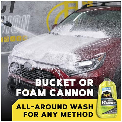 Meguiar's Hybrid Ceramic Wash & Wax - Sophisticated Car Wash Gently Cleans and Adds Shine and Slickness While Boosting Paint with Hybrid Ceramic Wax and Extreme Water Beading - 48oz - style: Hybrid Ceramic Wash & Wax