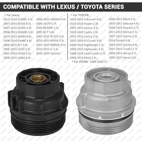 Oil Filter Wrench for Toyota and Lexus, 64-65mm 14 Flute Cap Style Oil Filter Removal Tool for Toyota 1.8 and 2.5-5.7L Engine