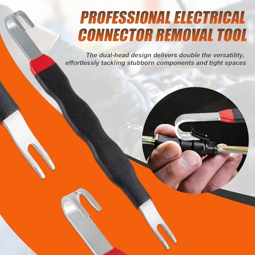 4PCS Electrical Disconnect Pliers Kit, Professional Electrical Connector Removal Tool, Automotive Electrical Terminal Connector Separator Removal Tool, for Cars Sensors, Coils, Fuel Injectors