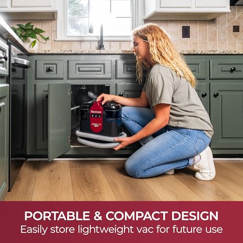 Kenmore KW1050.01 Upgrade Portable Heated Carpet & Upholstery Spot Cleaner | 16Kpa Power Suction, Versatile Tools for Pets, Area Rugs and Couches - color: Red
