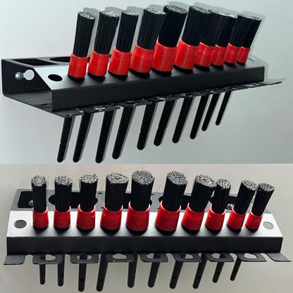 Bottle Storage Rack, 1pc-Black | Detailing Brush Organizer, Spray Bottle Storage Rack, 3/8" Air Tool Holder, For Garage and Workspace