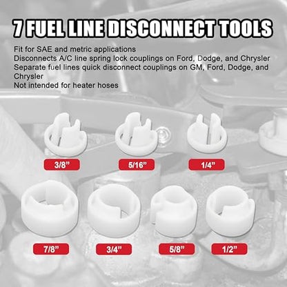 SGT 27pc Fuel Line Disconnect Tool Set,Master Quick Disconnect Tool Kit with Fuel and AC Disconnect Pliers,Fuel Line Removal Tool Set for AC Fuel Line System