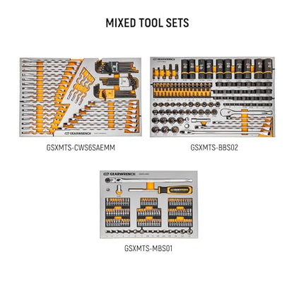 GEARWRENCH 873 Piece Master Mechanics Tool Set in Premium Modular Foam Trays with GSX Mobile Tool Storage | MEGAMOD873 - style: 873 Piece
