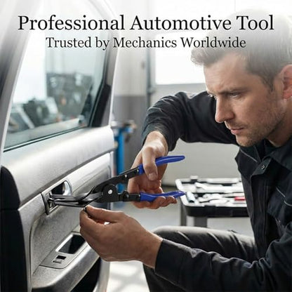 Automotive Panel Clip Pliers - Car Panel Upholstery Trim Clip Removal Tool Plier, Interior Clip Fastener Rivet Push Pin Panel Pliers, Repair Tool for Car Vehicle Dashboard Clip Remover Plier - color: Blue