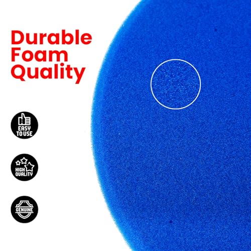 Maxshine 5” Universal High Pro Cutting Foam Pad – Compatible with DA & Rotary Polishers – Professional Detailing Pad for Swirl & Oxidation Removal – Washable & Reusable – Hook & Loop Backing - size: 5", style: Cutting