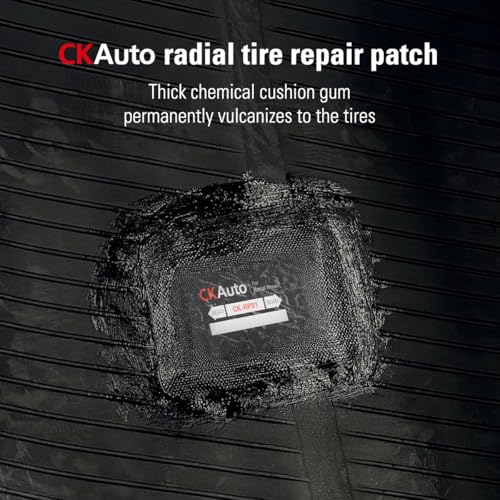 CKAuto 20 PCS Radial Tire Repair Patch Kit Heavy Duty 2-1/2" x 3-1/4" (65 x 80mm), for Cars Vans SUVs Buses & Heavy Trucks Tractor Agricultural Vehicles, Rectangle 2-1/2" x 3-1/4" (65 x 80mm) 20 PCS - size: 2-1/2" x 3-1/4" (65 x 80mm) 20 PCS